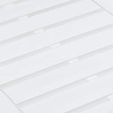 Garden Table White 78x55x38 cm Plastic 48814