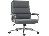 Executive Office Chair, Linen Fabric Computer Desk Chair with Double-Layer Back Cushion, Tilt T3398P377424