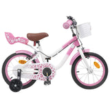 Kids Bike 16 Inches for 4-6 Years Old Light Pink 42009609