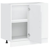Kitchen Base Cabinet "Porto" High Gloss White Engineered Wood 854300