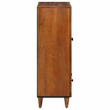 Highboard with Door Walnut 60 x 33.5 x 100 cm Solid Mango Wood 4018254