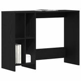 Desk with Shelf Black Oak 102.5 x 35 x 75 cm Engineered Wood 862664