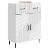 Sideboard High Gloss White 66 x 34.5 x 89.5 cm Engineered Wood 894869