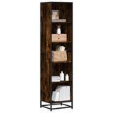 Book Cabinet Smoked Oak 40x35x170.5 cm Engineered Wood 849141