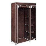 Fabric Wardrobe Brown 60721