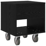 Bedside Table 2 pcs Black Oak 40.5 x 40 x 48 cm Engineered Wood 891059