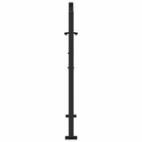 Garden Gate Black 100x100 cm Steel Wave Design 4100969