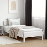 Bed Frame without Mattress White 90x200 cm Solid Wood Pine 3207222