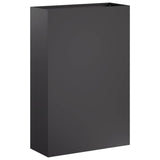 Garden Planter Black 50 x 20 x 75 cm Cold-rolled Steel 8005456