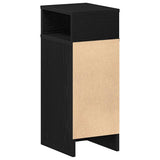 Bedside Cabinet with Drawer Black 25x31x66 cm 858616