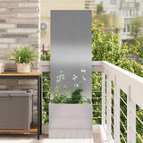 Garden Privacy Screen Sliver 50 x 32 x 150 cm Stainless steel 876445