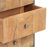 Drawer Cabinet 45x30x100 cm Solid Reclaimed Wood 286529