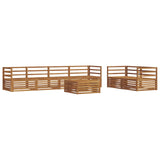 Outdoor Sofa Set 7 pcs Natural Solid Acacia Wood 3373039