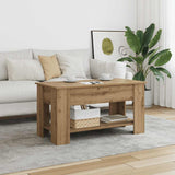 Coffee Table Artisan Oak 101x49x52 cm Engineered Wood 856927