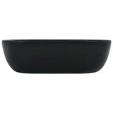 Wash Basin 45.5x32x13 cm Ceramic Black 143916