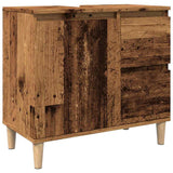 Sink Cabinet Old Wood 65x33x60 cm Engineered Wood 857120
