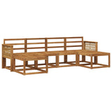 Outdoor Sofa Set 6 pcs Natural Solid Acacia Wood 3385435