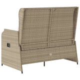 Garden Bench Beige Poly Rattan 3394462