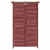 Garden Tool Shed Mocha 83x57x140 cm Solid Wood Pine 172242