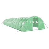 Greenhouse with Steel Frame Green 64 m² 16x4x2 m 3188067