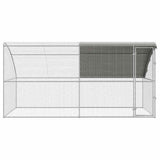 Chicken Cage 2 pcs Silver 400 x 200 x 200 cm Steel and PE 3368322