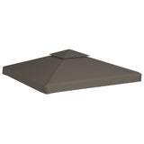 2-Tier Gazebo Top Cover 310 g/m 3x3 m Taupe 44756