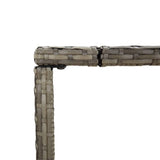7 Piece Garden Bar Set with Cushions Grey Poly Rattan 3203935