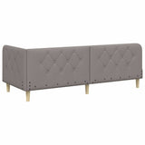 Corner Bed Frame with Headboard Taupe 80 x 200 cm Fabric 42016558