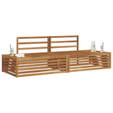 Outdoor Sofa Set Natural 203.5 x 83 x 73 cm Solid Acacia Wood 3374079