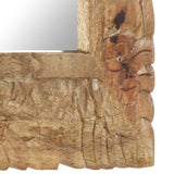 Mirror 50x50 cm Solid Mango Wood 321635