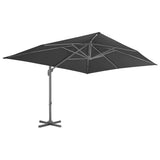 Cantilever Garden Parasol Anthracite Polyester Large Tiltable 44637