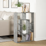 Bookcase Concrete Grey 63x20x90 cm Engineered Wood 858141