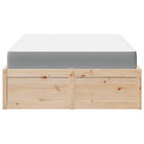 Bed with Mattress 120x200 cm Solid Wood Pine 3281937
