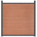 Fence Panel Brown 1737x186 cm WPC 3282807