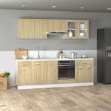 8 Piece Kitchen Cabinet Set Lyon Sonoma Oak Engineered Wood 3307656