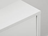 Chest of Drawers, 3-Drawer Storage Organiser Unit with Wood Legs for Bedroom, Living Room, White T3398P342984