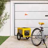 Pet Bike Trailer Yellow and Black Oxford Fabric&Iron 93917