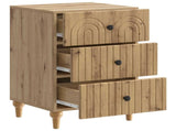 Bedside Cabinet Artisan Oak 43x 41 x 66.5 cm Engineered Wood 894104