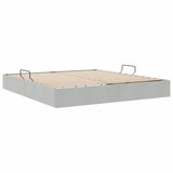 Storage Bed with Mattress Light Grey 160 x 200 cm Velvet 3370106