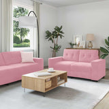 Sofa 2 pcs Pink Fabric 3324724