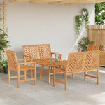 Garden Lounge Set Brown Solid Acacia wood 3154129