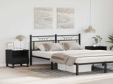 Bed Cabinet Black Oak 40 x 35 x 50 cm Engineered Wood 8004339