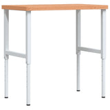 Workbench 100x60x cm Solid Wood Beech Rectangular 3309707