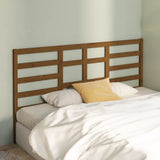 Bed Headboard Honey Brown 206x4x104 cm Solid Wood Pine 818163
