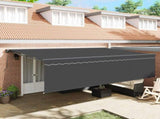 Retractable Awning Manual Anthracite 500 x 300 cm 3331217