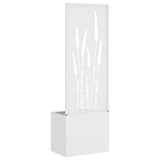 Garden Privacy Screen White 50 x 150 cm Cold-rolled steel 876463