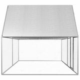 Chicken Coop 4x2x2 m Galvanised Steel 144556
