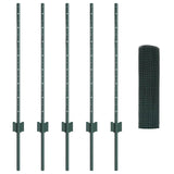 Fence and Post Green 0.8 x 10 m Steel 3336442