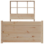 Bookcase Bed without Mattress 90x200cm Solid Wood Pine 3322465