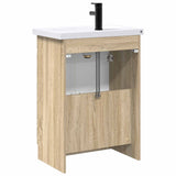 Bathroom Furniture Set Sonoma Oak 56 x 37.5 x 81 cm 3404166